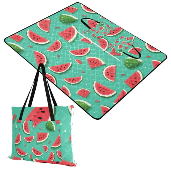Various Watermelon Extra Large Picnic Beach Blanket Waterproof Sand Proof Portable Outdoor Mat 60x80