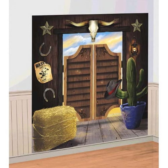 Various Western 'Yeehaw' Selfie Wall Poster Decorating Kit 16 in x 60 in Posters 2 Pack