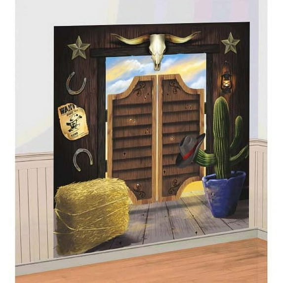 Various Western 'Yeehaw' Selfie Wall Poster Decorating Kit 16 in x 60 in Posters 2 Pack