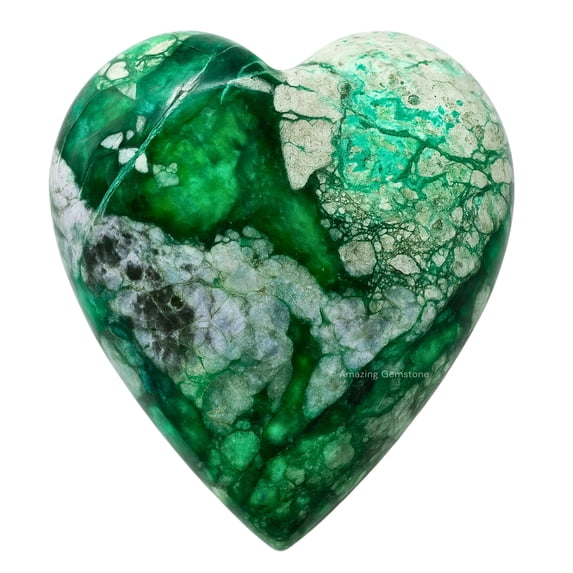 Variscite Crystal Heart