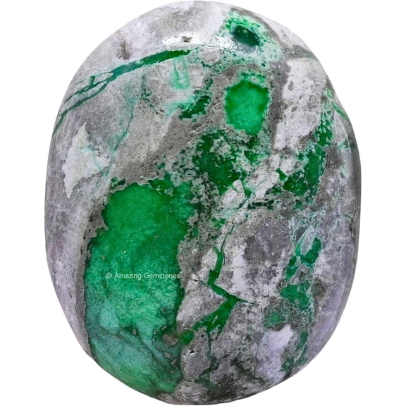 Variscite Crystal Palm Stone