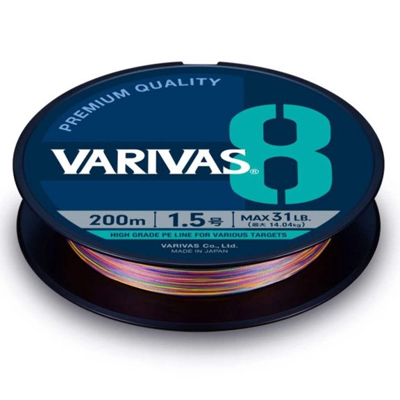 Varivas Avani 8 Multi Color Edition Braided Fishing Line (200 m Spools)