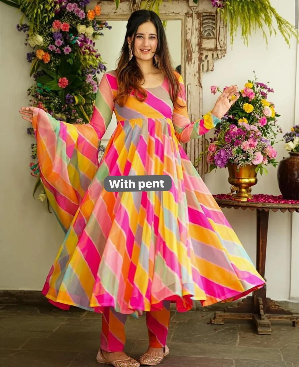 Vikafab Indian Party Wear Gown for Women with India | Ubuy