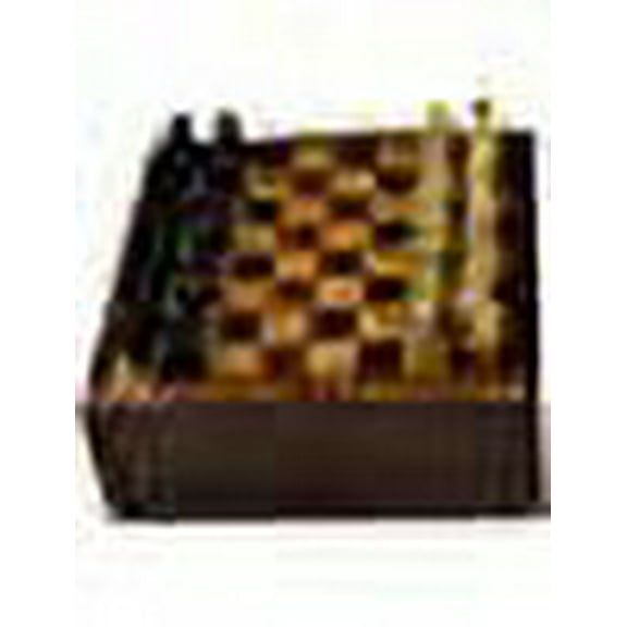 Varmohey Royal Handicrafts Handcrafted Wooden Travel Chess with Pegged Top