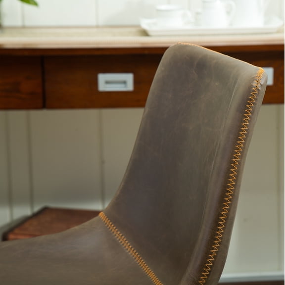 Varna 5-Piece Round Dining Set, Trestle Dining Table with 4 Stylish Chairs