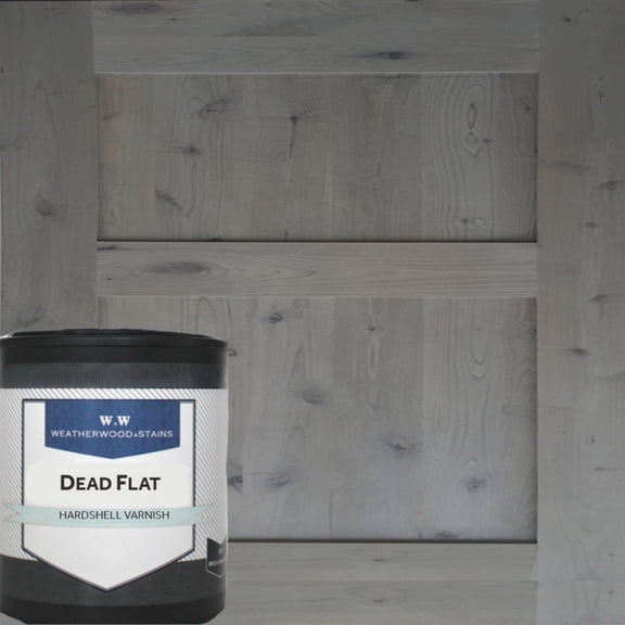 Varnish Dead Flat Water-based Interior Clear Coating by Weatherwood - 5 GALLON