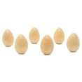 thumbnail image 1 of Varnished Wooden Easter Egg Ornaments 2 inch, Pack of 250 Wooden Eggs for Crafts, Easter Egg Hunt Supplies, Craft Eggs, by Woodpeckers, 1 of 6