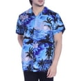 thumbnail image 1 of Varnit Crafts Hawaiian Shirt for Men Aloha Beach Darkturq 5XL, 1 of 7