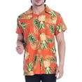 thumbnail image 1 of Varnit Crafts Hawaiian Shirt for Men Aloha Cut Pineapple Orange 6XL, 1 of 6