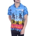 thumbnail image 1 of Varnit Crafts Mens Hawaiian Shirt Relaxed-Fit Funky Casual Opal Blue 3XL, 1 of 7