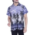 thumbnail image 1 of Varnit Crafts Mens Hawaiian Shirt Relaxed-Fit Funky Casual Opal Grey 3XL, 1 of 7