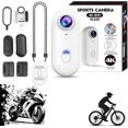 thumbnail image 1 of Varnock HD Action Camera, 4k Mini Baseball POV Camera Waterproof, Action Body Cam with Audio & Video, Mount Anywhere with Necklace, Visus Cam Mini for Vlogging, Travel, Sport, Ding (White, 1080P), 1 of 9