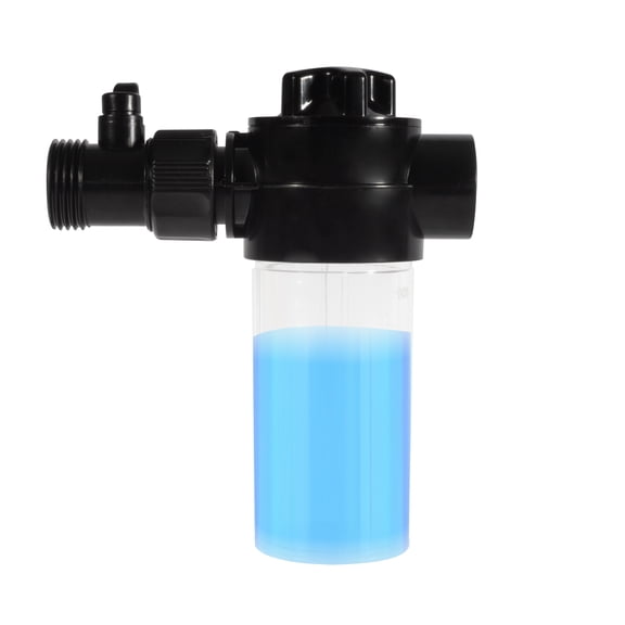 Varomorus 4 oz Fertilizer Injector Bottle for Garden Hose, Adjustable Control Valve, Universal Hose Adapter, Liquid Plant Food Dispenser