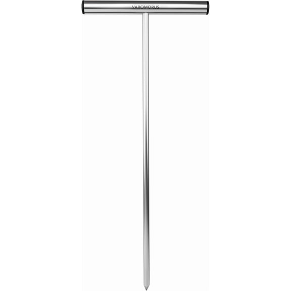 Varomorus Stainless Steel Soil Probe Rod, Septic Tank Locator for Locating Underground Pipes, Gardening, Landscaping, T Handle (42")