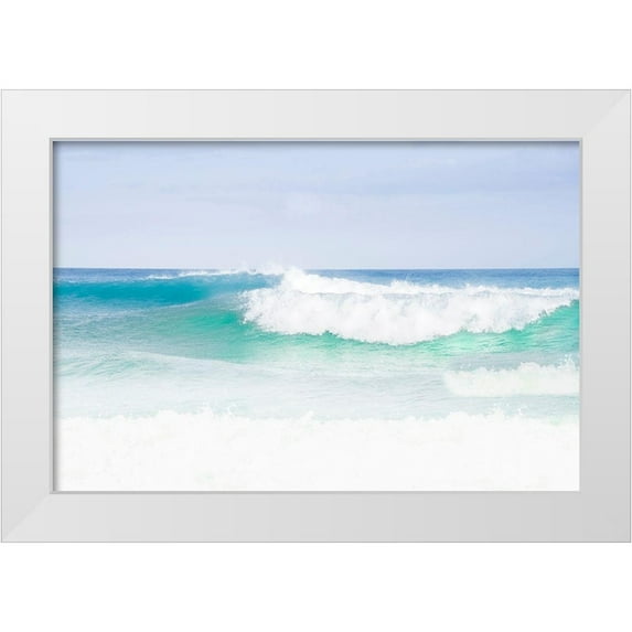 Varona, Verne 24x17 White Modern Wood Framed Museum Art Print Titled - Blue Green