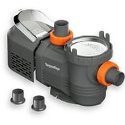 Varpoolfaye 1.8 HP Variable Speed Pool Pump Above Ground Swimming Pool Pump Inground High Flow 9114 GPH 220-240V 60Hz Self Priming Pool Pumps with Filter Basket and Cover