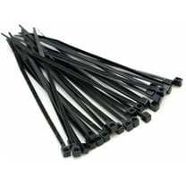 Varpoolfaye 100Pcs 6'' Black Zip Ties Heavy Duty Nylon Cable Ties UV Resistant Outdoor, Indoor