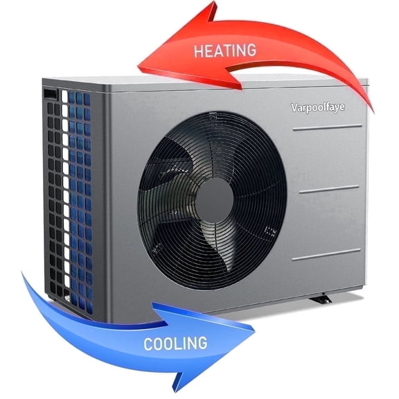 Varpoolfaye 40,000 BTU Pool Heater/Cooler for Above Ground and Inground Pools 240V