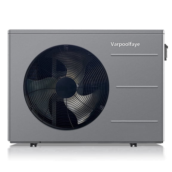Varpoolfaye 40,000 BTU Swimming Pool Heat Pump, Inverter Electric Pool Heater for in and Above-Ground Pools up to 12,000 Gallons, WiFi Enabled, Timer, 220-240 V