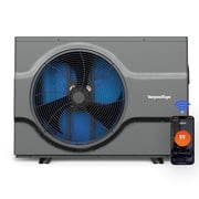 Varpoolfaye Inverter Swimming Pool Heat Pump, 55,000 BTU 17,000 Gallons Electric Pool Heater for Above Ground and Inground Pool, WiFi Capable Timer, Heating and Cooling Pool Heater 220V