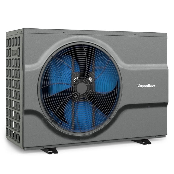 Varpoolfaye Swimming Pool Heat Pump,Electric Pool Heater for Above Ground and Inground Pool,Heating and Cooling Pool Heater,230V Inverter WiFi Capable Timer,24000 Gallons 80000 BTU
