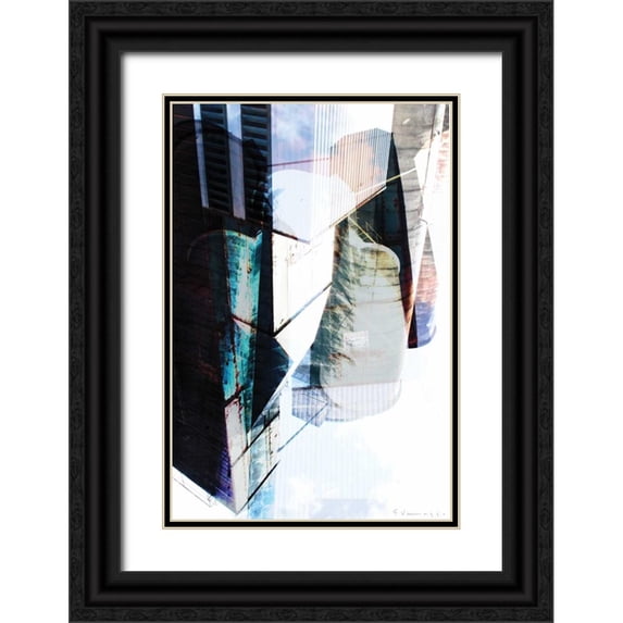 Varrasso, Enrico 11x14 Black Ornate Wood Framed with Double Matting Museum Art Print Titled - Sillo XII