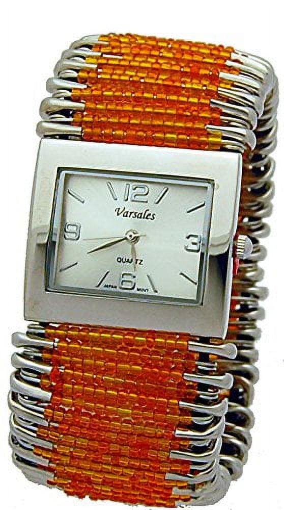 Varsales Women s Safety Pin Elastic Band Watch 3438 o2