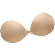 Varsbaby Sexy Push Up Silicone Bra Thick Cup Front Closure Bra Invisible Strapless Underwear