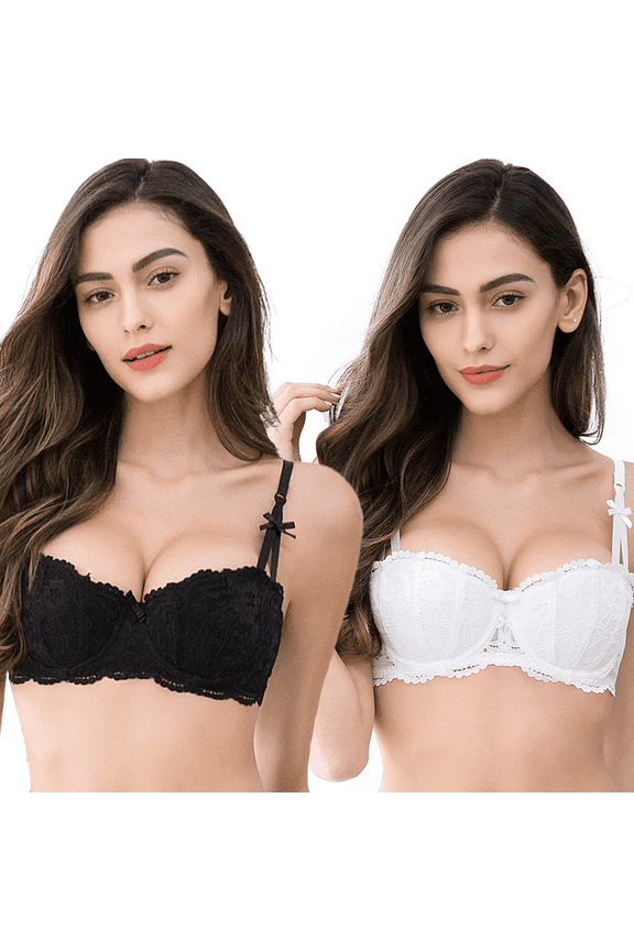 Sexy lace Bra Half Cup Push Up UnderwearThin Cotton Women Bras