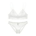 thumbnail image 1 of Varsbaby Wireless Lace Bra Sexy See Through Panties Underwear Lingerie Set for Women, 1 of 5