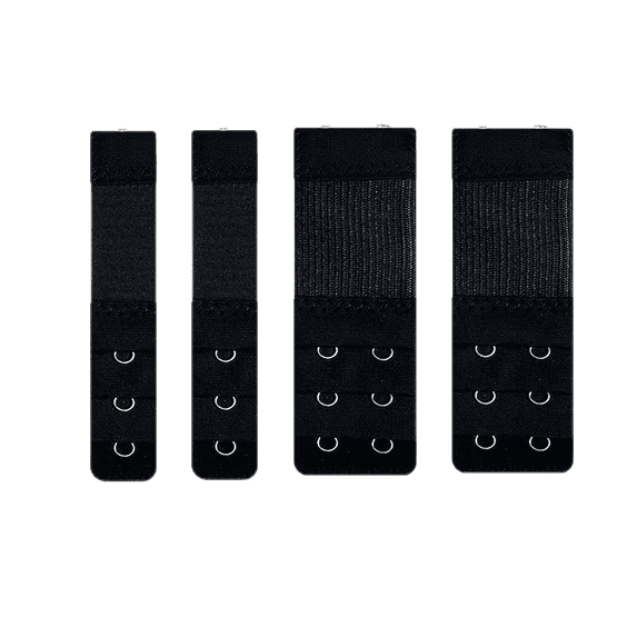 Varsbaby Women's Bra Extenders Elastic Stretchy Bra Extension Strap 4 pcs