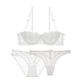 thumbnail image 1 of Varsbaby Women's Bra and Panties Set Lace Panties and Thongs Lingerie Set 3 Pce, 1 of 5