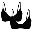 thumbnail image 1 of Varsbaby Women's Cotton Wireless Bra Lightweigh Breathable Underwear 2 Pcs, 1 of 7