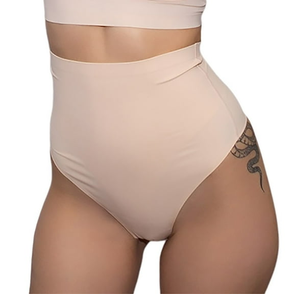 Varsbaby Women's Waist Tummy Slimmer High Waist Seamless Thong Panty