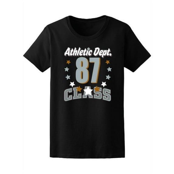 Varsity Athletic Dept 87 Class Tee Women's -Image by Shutterstock