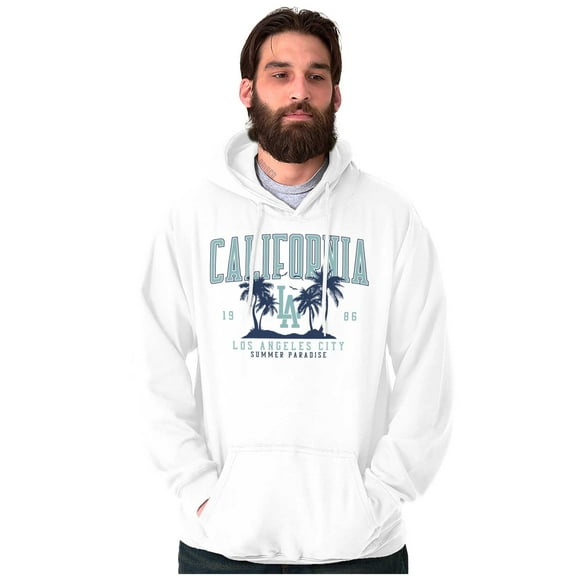 Varsity California LA Palm Trees Hoodie Sweatshirt Women Men Brisco Brands S