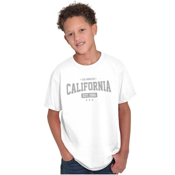 Varsity California Los Angeles 1986 Crewneck T Shirts Boy Girl Teen Brisco Brands X