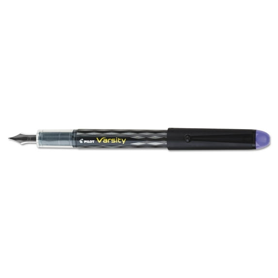 Varsity Fountain Pen, Medium 1 Mm, Purple Ink, Gray Pattern Wrap | Bundle of 5 Each