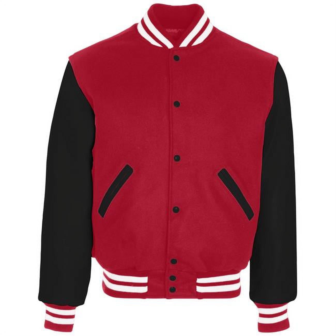 Varsity Jacket 224183,224183,SCARLET/BLACK/WHITE,XL