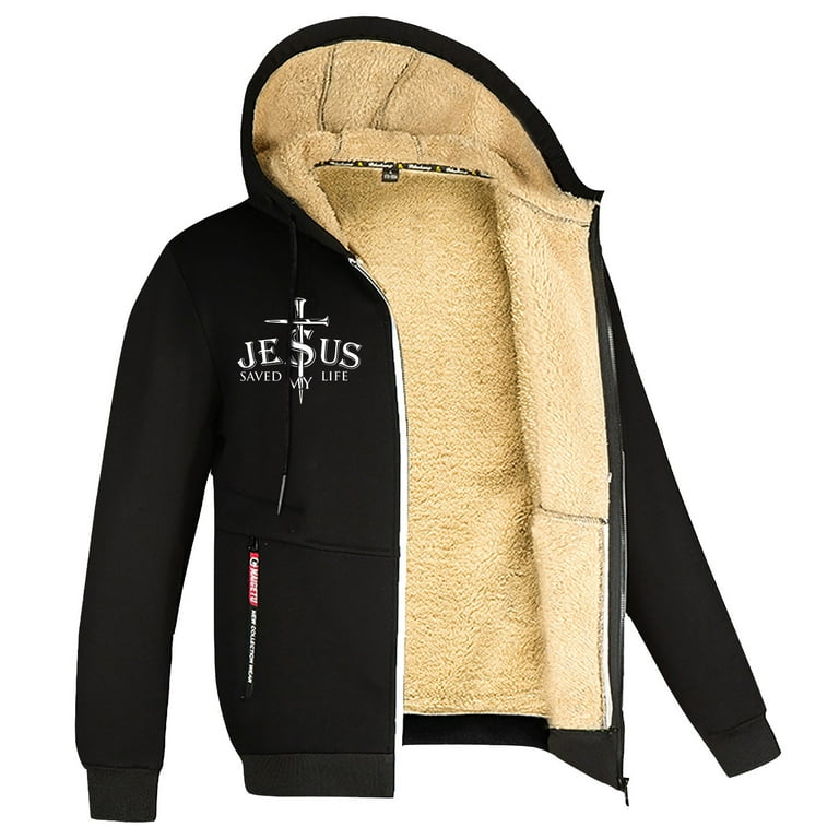 Fur lined hoodies mens best sale