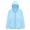 thumbnail image 1 of Varsity Jacket Men Solid Color Hooded Lightweight Close Fitting Outdoor Zipper Mens Fall Coats,Blue,4XL, 1 of 3