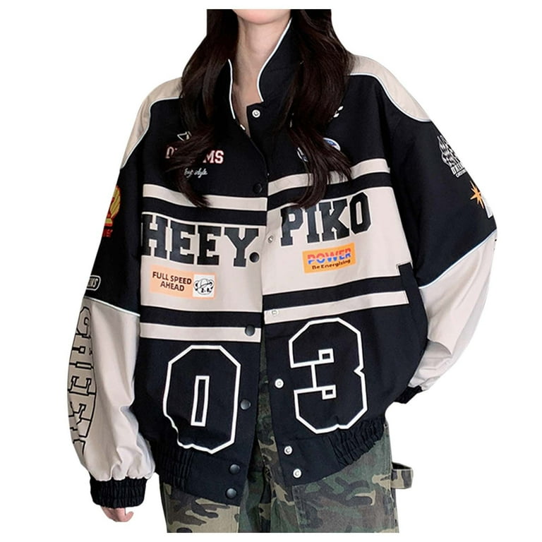 Varsity Jacket Women Baseball Jacket Men Jacket Women Rain Jacket Beige XXL Walmart