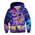 thumbnail image 1 of Varsity Jackets for Boys Zip Up Hoodies Kids 3D Graphic Hoody Sweatshirt Zipper Pullover with Pockets Outerwear Jacket Coat 5-6 Years, 1 of 2