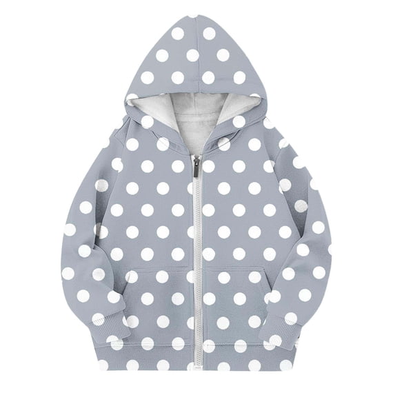 Varsity Jackets for Girls Hooded Zip Up Jacket Casual Fall Coat Toddler Big Kids Outerwear Jackets 8-9 Years