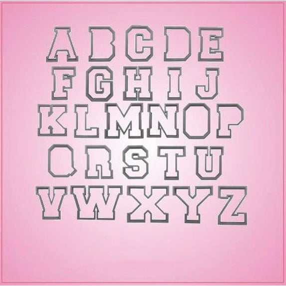 Varsity Letter Cookie Cutter Set 3 Inch