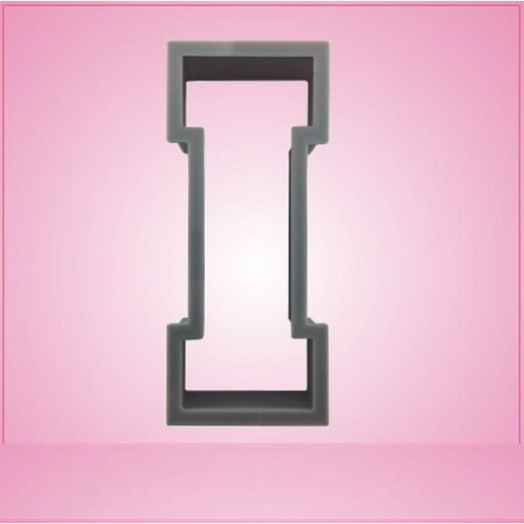 Varsity Letter I Cookie Cutter 3 inch (plastic)