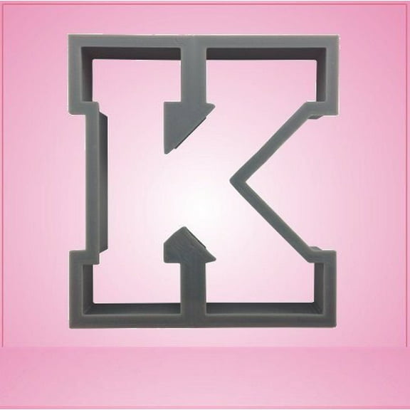 Varsity Letter K Cookie Cutter 2 Inch (plastic)