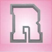 Varsity Letter R Cookie Cutter 3 Inch Plastic