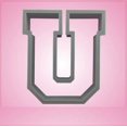 thumbnail image 1 of Varsity Letter U Cookie Cutter 3 Inch (Plastic), 1 of 1