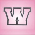 thumbnail image 1 of Varsity Letter W Cookie Cutter 3 Inch (Plastic), 1 of 1